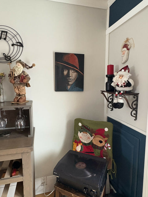 "Amina" - Acrylics on canvas 14x18 - Original Artwork-Free Shipping*