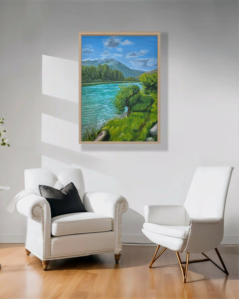 Banff original oil painting