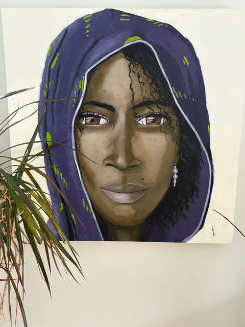 "Allie" - Acrylics on canvas 30x30 Original Artwork- Free Shipping*