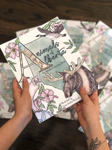 Animals of Alberta Colouring Book