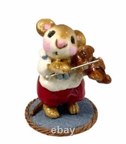 1978 Wee Forest Folk Mouse Violinist Retired 1984 RARE