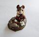 1984 WEE FOREST FOLK Campfire Mouse M-109 RETIRED, W. Petersen Classic