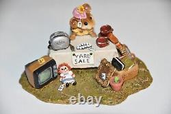 1994 Wee Forest Folk M-202 The Yard Sale retired NOS WFF mouse figurine No Box
