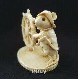 1996 Wee Forest Folk Sea S-8 Retired Scrimshaw William Abbe Sailor Mouse