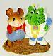 BK-01a, Tom and Eon with Book, Wee Forest Folk, Retired 1990 w Box, Miniature