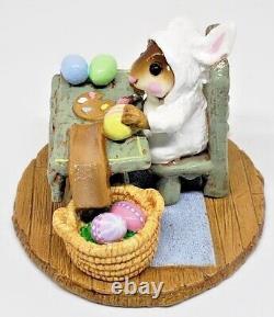 Easter, M-175 Mousies Egg Factory Wee Forest Folk, Retired 2013 w Box
