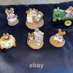 Lot of 6 Wee Forest Folk Miniatures All Retired In Excellent Condition