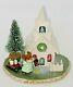 M-263, Midnight Clear with Church, Mint, Wee Forest Folk, Retired, Miniature