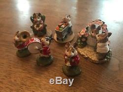 Mint Wee Forest Folk Retired Lot Of 6 Marching Band Set With WFF Boxes & More