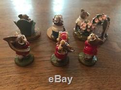 Mint Wee Forest Folk Retired Lot Of 6 Marching Band Set With WFF Boxes & More