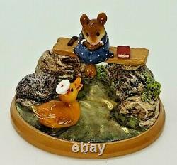 NEW, PM-4, Just Ducky, Wee Forest Folk, Miniature Figurine, Retired, with box