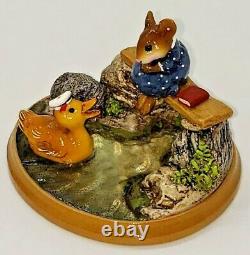 NEW, PM-4, Just Ducky, Wee Forest Folk, Miniature Figurine, Retired, with box