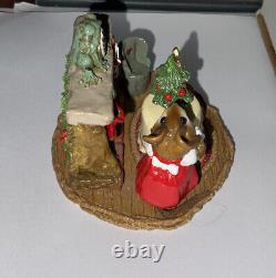 NEW Wee Forest Folk CHRISTMAS EVE (Red) M-191 Special Retired Hiding Under Table