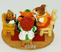 New in Box, M177, Tea for Three Halloween Edition, Wee Forest Folk, Retired 2002