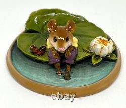 New in box, Wee Forest Folk, PM-3 Lilypaddle (purple/yellow outfit) Retired 2002