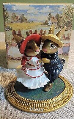 RARE! Wee Forest Folk The Meadow Muses Rabbits Dancing á la Renoir MU-3 RETIRED