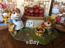 REDUCED! Wee Forest Folk LOT 6 Figurines Rare And Retired withOriginal Box