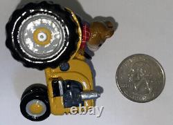 RETIRED Wee Forest Folk M-133 Field Mouse Yellow Tractor Figure