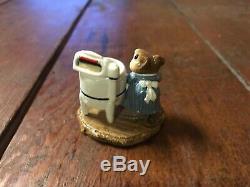 Rare-VINTAGE WEE FOREST FOLK M-113 TIDY MOUSE retired circa 1984-85 Mint Box
