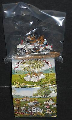 Retired! Wee Forest Folk Sparkey And Son Motorcycle Mice M-314b