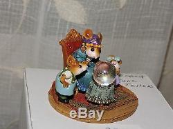 SIGNED Wee Forest Folk M CRYSTAL CLEAR Fortune Teller Figurine Retired Limited