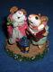 WEE FOREST FOLK 1991 Holiday Carolling MICE MOUSE Figurine Retired SIGNED HTF