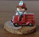 WEE FOREST FOLK LITTLE FIRE CHIEF M-77, RETIRED, ONLY MADE 1982-1984, WithBOX