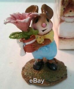 WEE FOREST FOLK M-109 LOVE IN BLOOM RETIRED 2003 NEW SPECIAL COLOR RARE flower