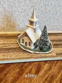 WEE FOREST FOLK M-263 Midnight Clear Clear with Church Perfect-Retired