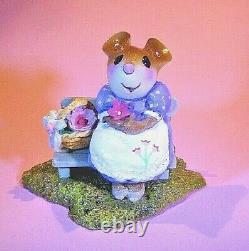 WEE FOREST FOLK M-483 Mother's Rosy Posies (LAVENDER dress) Retired