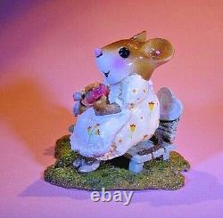 WEE FOREST FOLK M-483 Mother's Rosy Posies (yellow dress) Retired