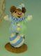 WEE FOREST FOLK M-98 CLOWN MOUSE VINTAGE 1982-84 retired blue/green