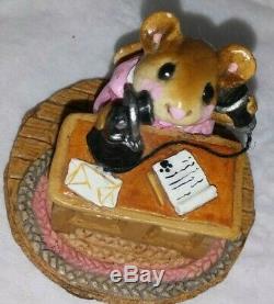 Wee Forest Folk 1982 Office Mousey Retired Petersen Mice Rare