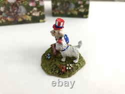 Wee Forest Folk A-54 PATRIOTIC PETS, Retired, RARE NEW in Box