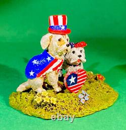Wee Forest Folk A-54 Patriotic Pets, Retired 2019. Fast Free Shipping