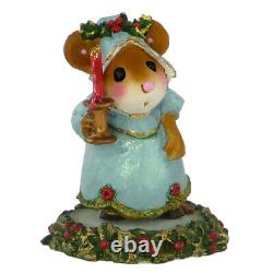 Wee Forest Folk A CANDLELIGHT WELCOME, WFF# M-405a Christmas Mouse, Retired 2022