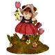 Wee Forest Folk A TULIP FOR YOU! , M-566, Retired Dutch Miniature Mouse