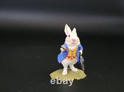 Wee Forest Folk AIW-02 White Rabbit (Retired Special with Box) Alice In Wonderland