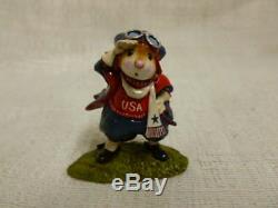 Wee Forest Folk Ace Fourth of July Special M-267 Retired Red White Blue