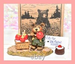 Wee Forest Folk BB-16 The Bear Faire Fare Candy Apples Retired WFF Halloween