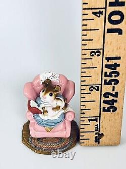 Wee Forest Folk Babysitter Mouse M-066 Retired 1993 Signed AP Annette Petterson