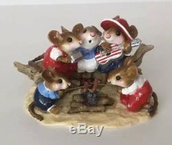 Wee Forest Folk Beach Party RWB Retired Limited Edition Adorable