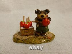 Wee Forest Folk Bear Faire Halloween Edition bb-16 Retired Mouse Apples
