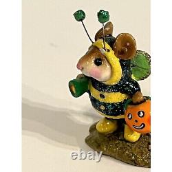 Wee Forest Folk Bee Dazzled Halloween Edition m-252 Green Yellow Retired