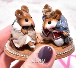 Wee Forest Folk C-1 Cinderella's Slipper with Prince RETIRED Wedding Mice