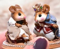 Wee Forest Folk C-1 Cinderella's Slipper with Prince RETIRED Wedding Mice