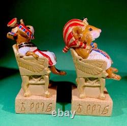 Wee Forest Folk CS-1 King & CS-2 Queen (Red). Retired 2012. Fast Free Shipping