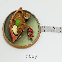 Wee Forest Folk Canoe Mice Ladybugs PM-2 William Petersen 2000 retired