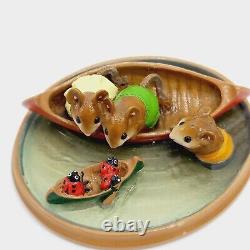 Wee Forest Folk Canoe Mice Ladybugs PM-2 William Petersen 2000 retired