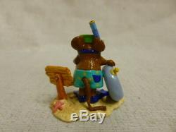 Wee Forest Folk Catfish Cove Special Edition Turquois M-293 Mouse Beach Retired